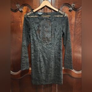 BEBE - Black Lace Mini Dress